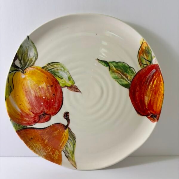 Netas Made in Italy Hand-Painted Fruit Decorative Salad/Dessert Plate