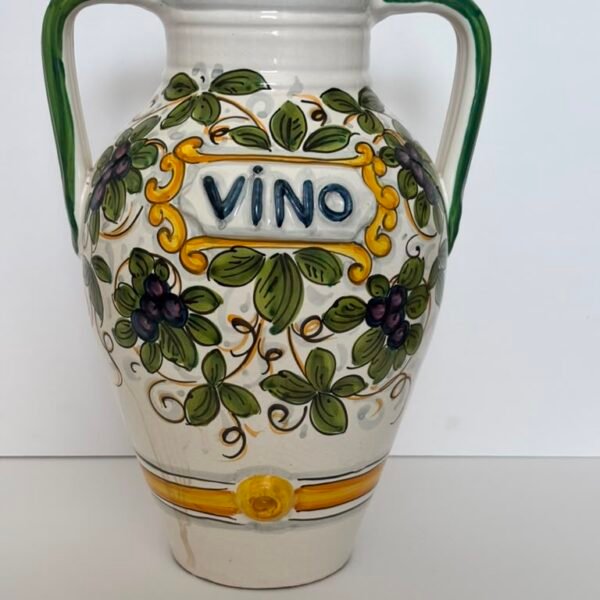 decorative Italian ceramic amphora-style vase