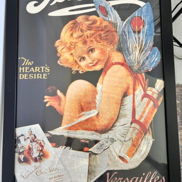 Framed Pascall "Versailles Chocolates" Vintage Advertising Poster