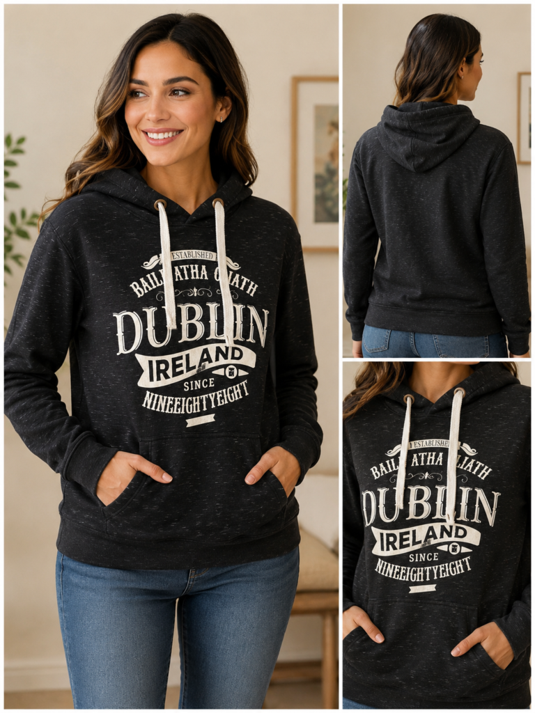 The Temple Bar Dublin Ireland Pullover Hoodie