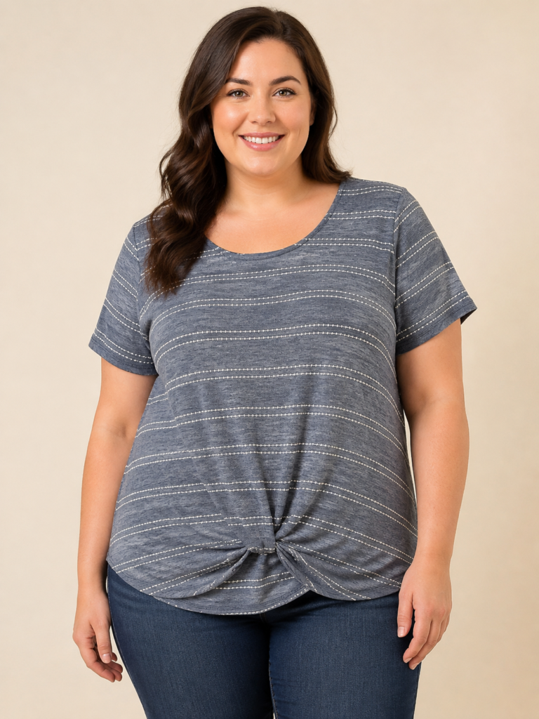 Always Indigo women’s short-sleeve top in size XL.