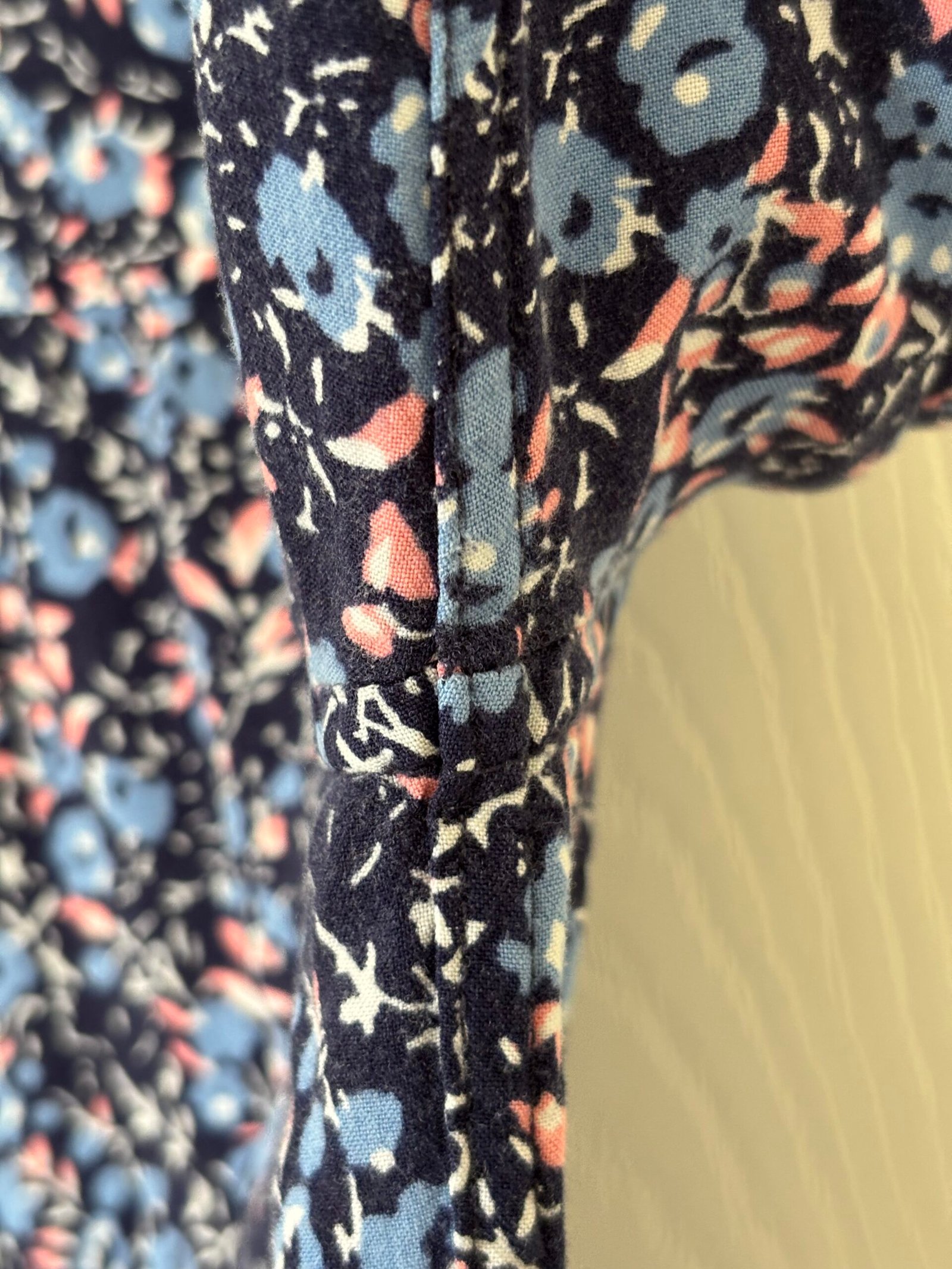 Route 66 Women’s Navy Floral Button-Up Long Sleeve Shirt - Image 5