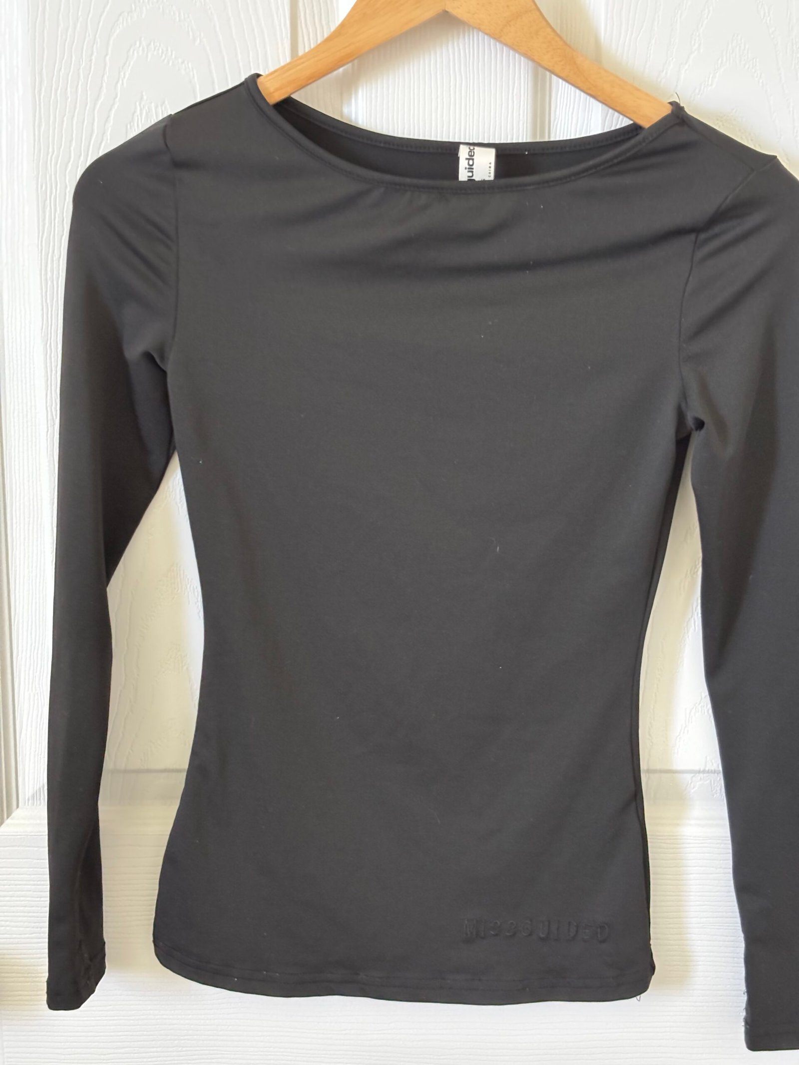 Missguided Women’s Black Long Sleeve Fitted Top - Image 2