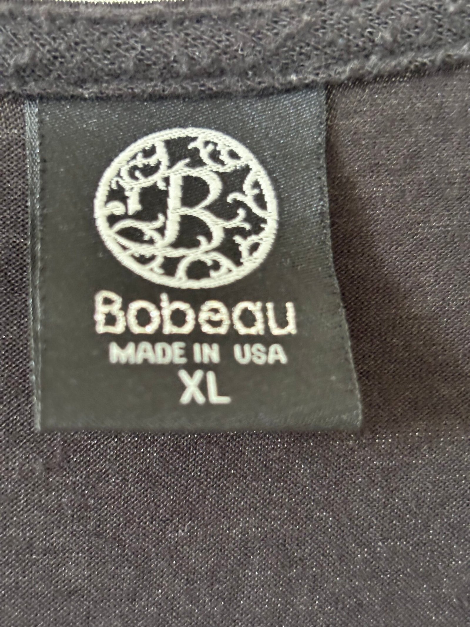 Bobeau women’s black-and-ivory printed tunic top in size XL. - Image 3