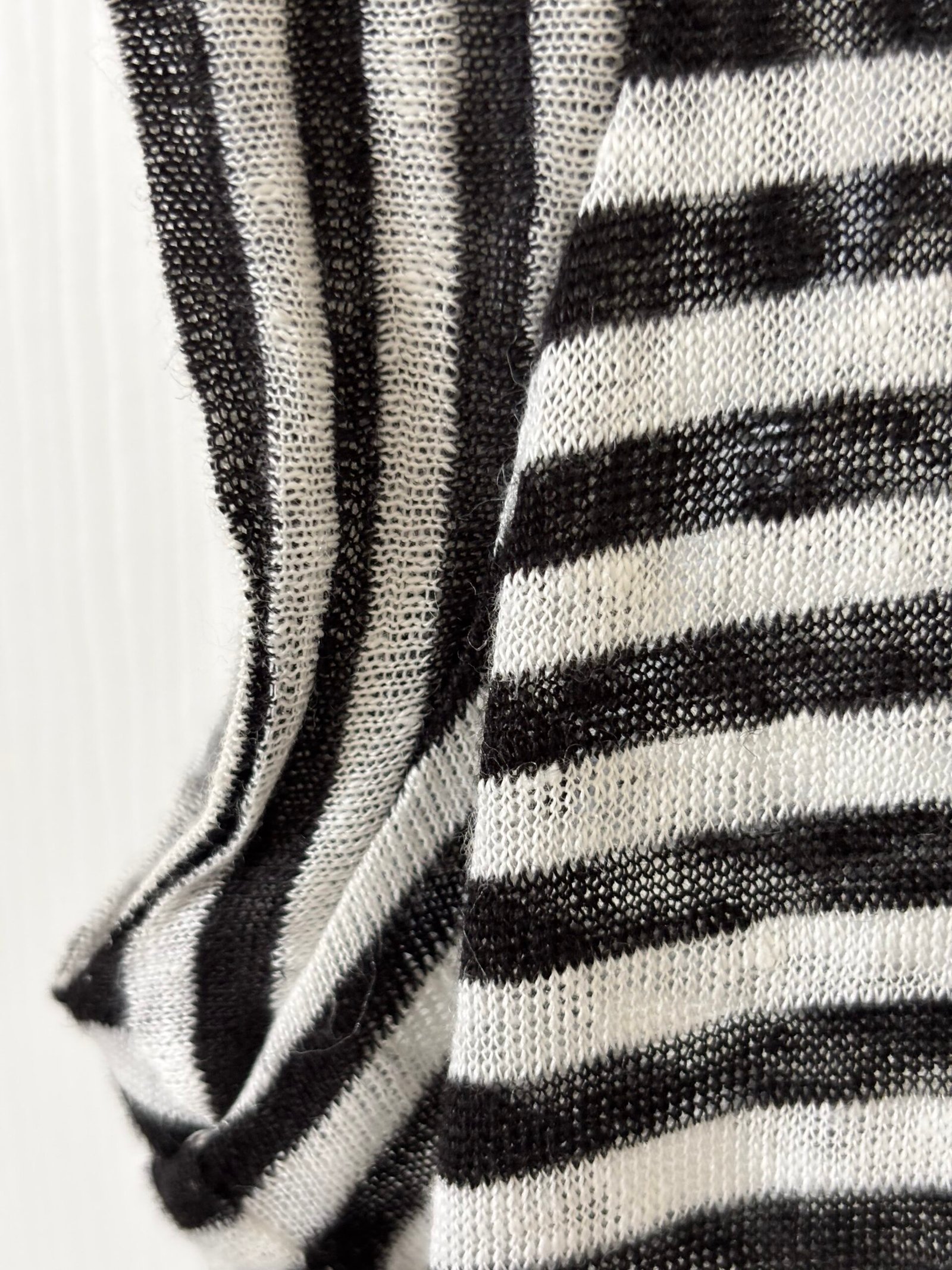 Joie women’s black-and-ivory striped top in size Small. - Image 4