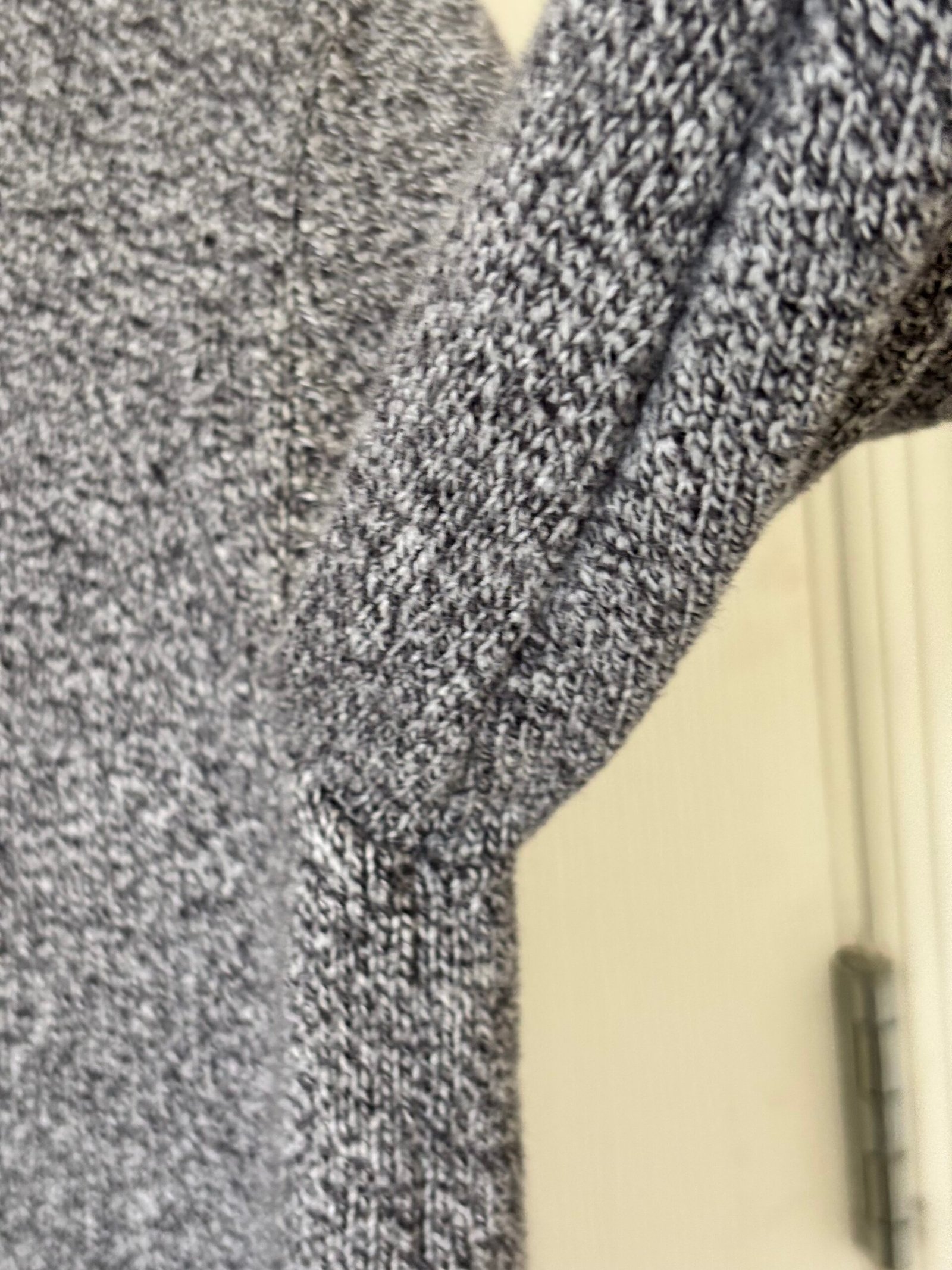 Calvin Klein men’s quarter-zip sweater in a versatile heather gray knit. - Image 5