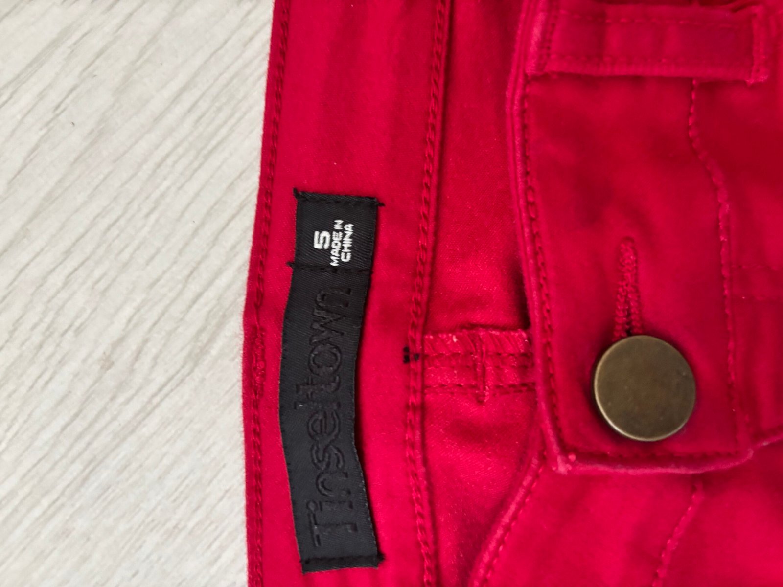 Tinseltown Red Skinny Jeans – Juniors Size 5 - Image 3