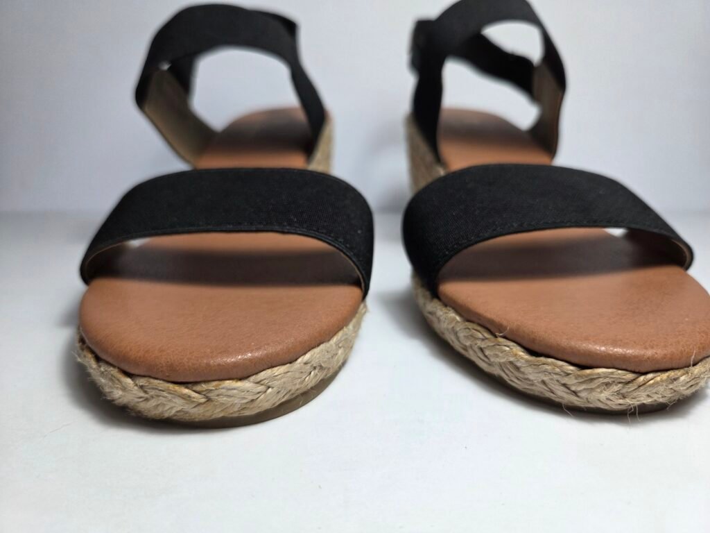 Tommy Bahamas black Espadrille wedge sandals, size 11