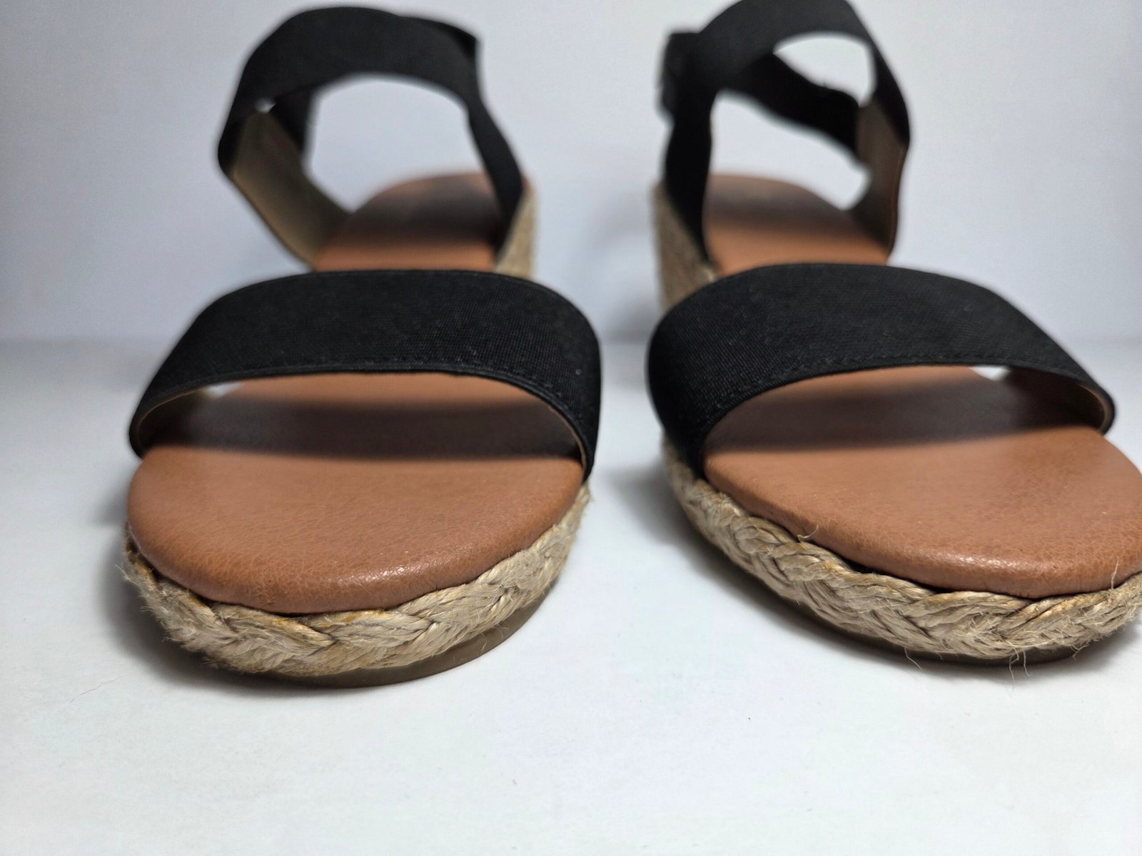 Tommy Bahamas black Espadrille wedge sandals, size 11